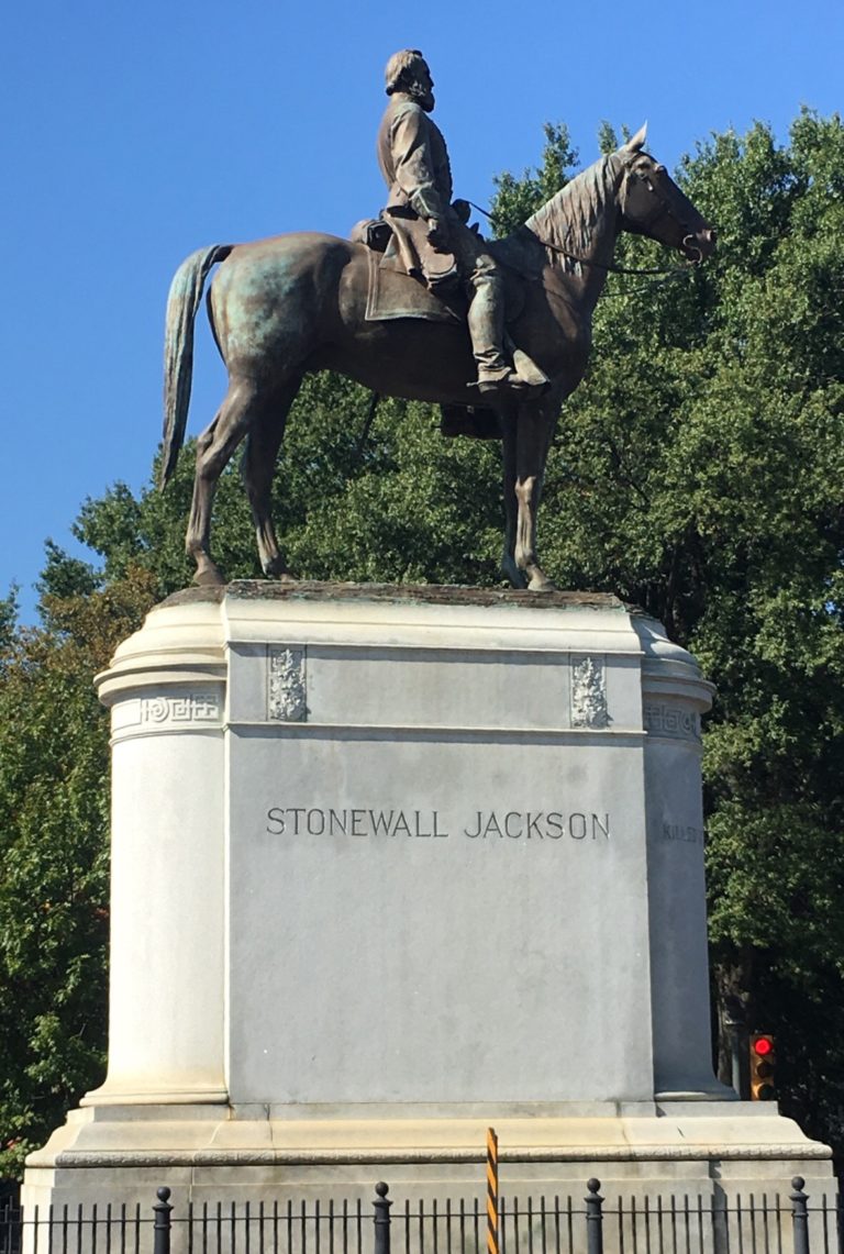 Thomas “Stonewall” Jackson Monument, Monument Avenue Richmond Virginia ...